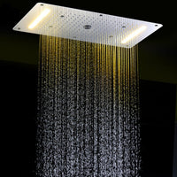 Luxe waterval LED stortdouche combinatie