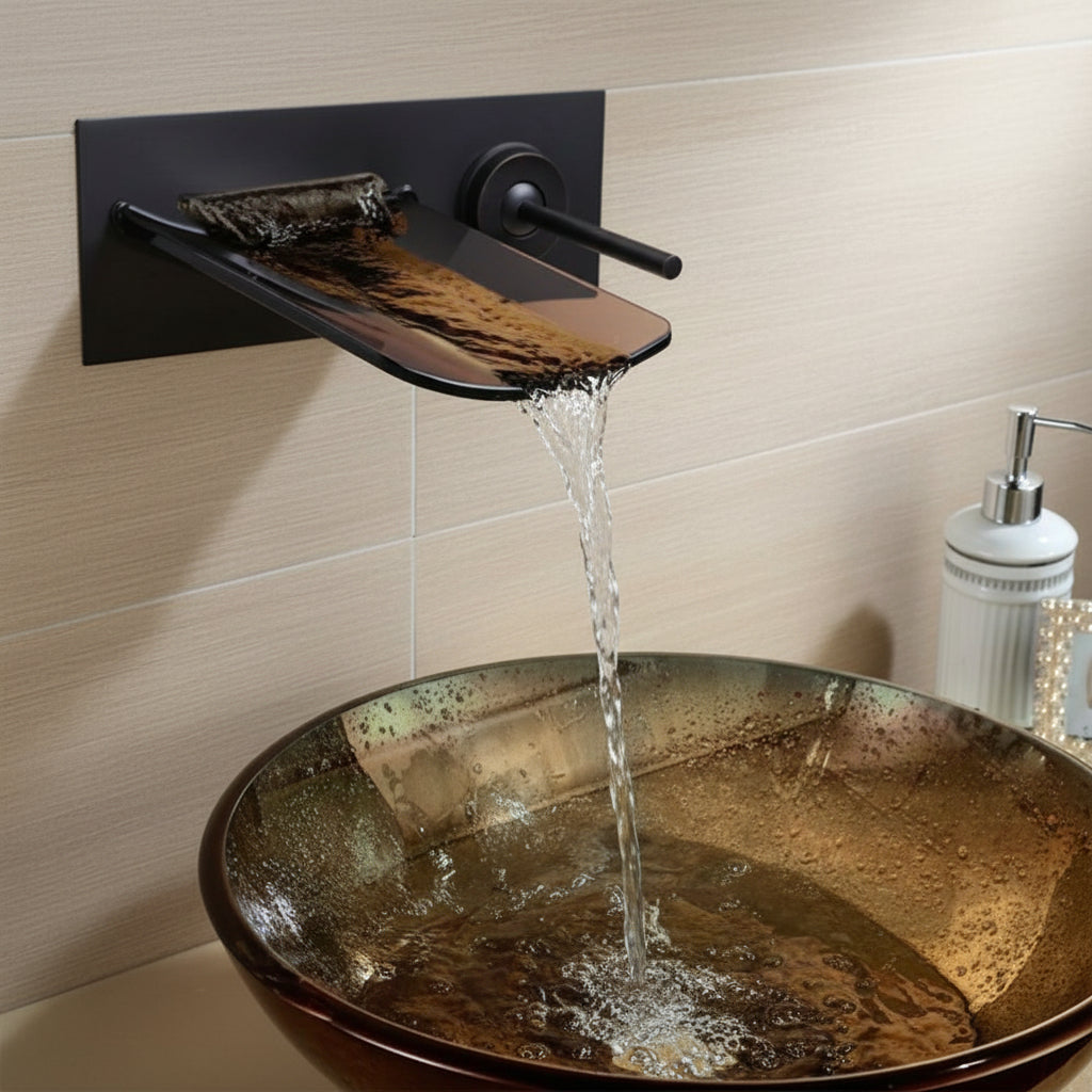 Luckyhome Waterval Kraan en Bad kraan Badkraan met douche Luckyhome Waterval Kraan en Bad kraan Badkraan met douche