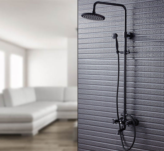 Retro olie brons opbouw douche-set