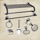 8-piece oil bronze bathroom accessory set