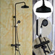 Badique Thermostatische nostalgische olie brons douche-set