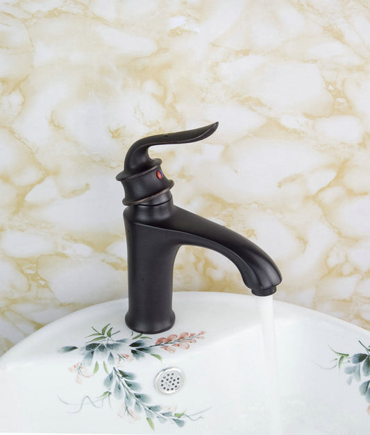 Nostalgic washbasin tap, classic model, oil bronze
