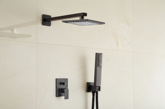 Duschkopf aus geriebener Ölbronze inklusive Duscharm