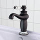 Rubbed oil bronze colored washbasin tap