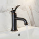 Nostalgic ornate oil bronze washbasin tap