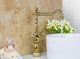 Nostalgic washbasin tap, classic model, gold