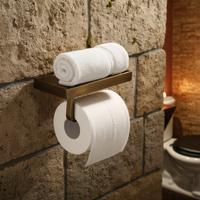 Nostalgischer Toilettenpapierhalter mit Telefontisch