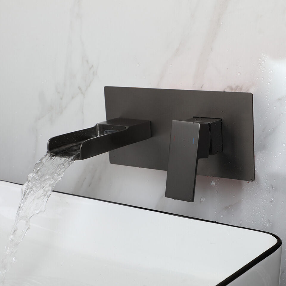 Gun metal inbouw waterval mengkraan