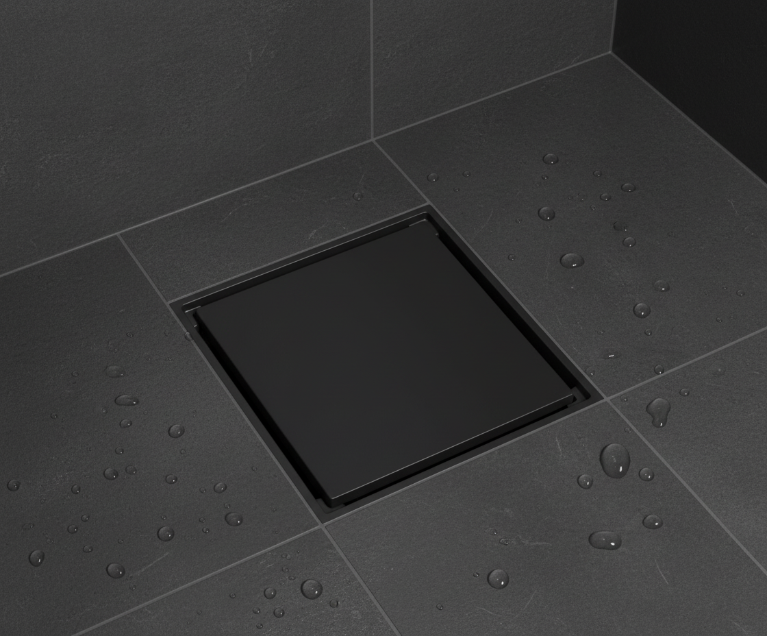 Stijlvolle Doucheput – Mat Zwart Afgewerkt