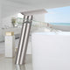 Waterfall mixer tap brushed nickel