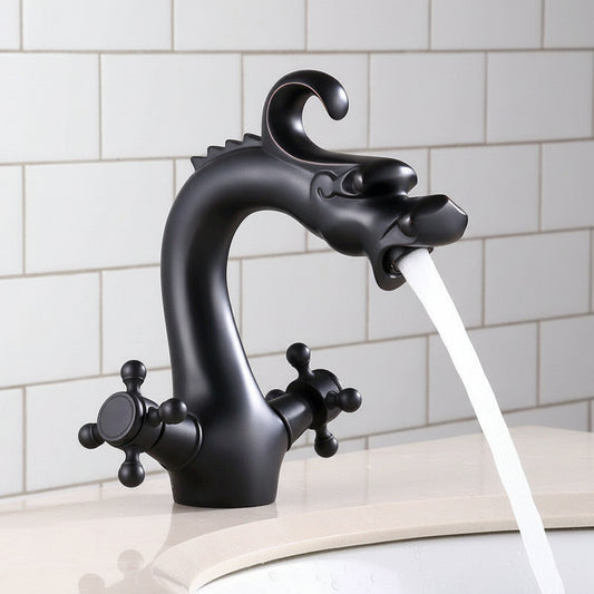 Badique Olie bronzen draak kraan