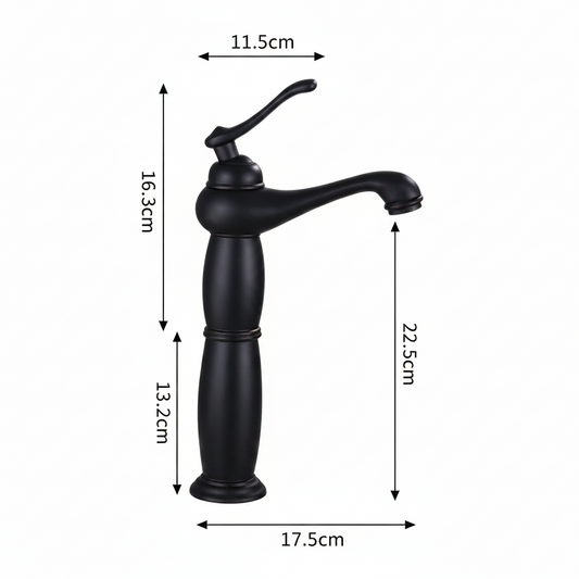 Matte black tap high model