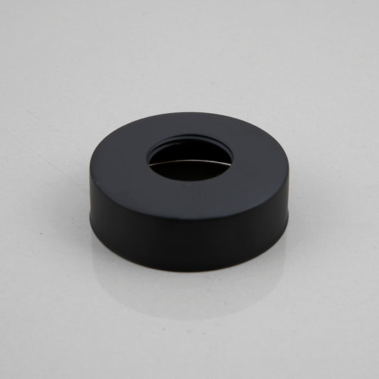 Wandrozet zwart voor kraanaansluiting