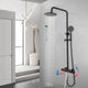 Black thermostatic rain shower