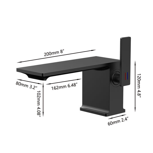 Black washbasin tap | Modern design 